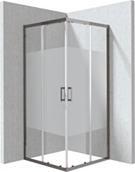 Deante Funkia Evo Kabina prysznicowa kwadratowa 90x90 cm - wzór pas KYC_DE99P
