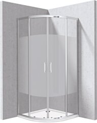 Deante Funkia Evo Kabina prysznicowa z brodzikiem półokrągła 90x90 cm - wzór pas KYPP0E99P