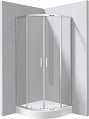 Deante Funkia Evo Kabina prysznicowa z brodzikiem półokrągła 90x90 cm KYPZ0099P