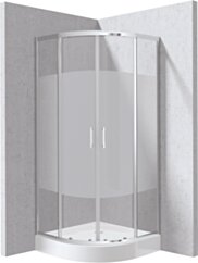 Deante Funkia Evo Kabina prysznicowa z brodzikiem półokrągła 90x90 cm - wzór pas KYPZ0E99P