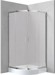Deante Funkia Kabina prysznicowa z brodzikiem półokrągła 80x80 cm KYPZ652K