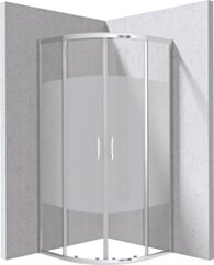 Deante Funkia Evo Kabina prysznicowa półokrągła 80x80 cm - wzór pas KYP_0E88P