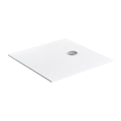 Omnires AQUAPURE konglomeratowy brodzik prysznicowy antypoślizgowy, 90 x 90 cm, biały mat AQUAPURE90-KBM