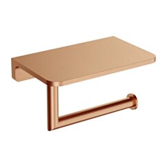 Omnires MODERN PROJECT uchwyt na papier toaletowy z półką, miedź szczotkowana MP60511CPB