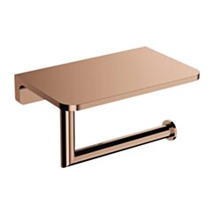 Omnires MODERN PROJECT uchwyt na papier toaletowy z półką, miedź połysk MP60511CP