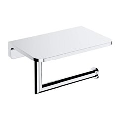 Omnires MODERN PROJECT uchwyt na papier toaletowy z półką, chrom połysk MP60511CR