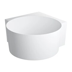 Omnires OVO M+ wanna narożna okrągła, 120 x 120 cm, biały mat OVO120WNBM
