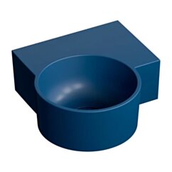 Omnires OVO M+ umywalka nablatowa/wisząca - prawa, 33 x 34 cm, midnight blue mat OVO335UWPMB