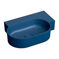Omnires OVO M+ umywalka nablatowa/wisząca - prawa, 55 x 38 cm, midnight blue mat OVO555UWPMB