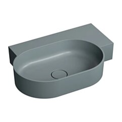 Omnires OVO M+ umywalka nablatowa/wisząca - prawa, 64 x 44 cm, ash grey mat OVO645UWPAG