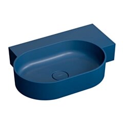 Omnires OVO M+ umywalka nablatowa/wisząca - prawa, 64 x 44 cm, midnight blue mat OVO645UWPMB