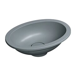 Omnires SHELL M+ umywalka podblatowa, 38 x 25 cm, ash grey mat SHELL380UPAG