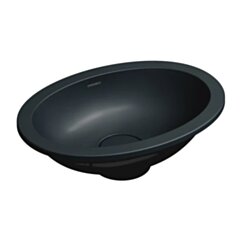Omnires SHELL M+ umywalka podblatowa, 38 x 25 cm, black lava mat SHELL380UPBLV