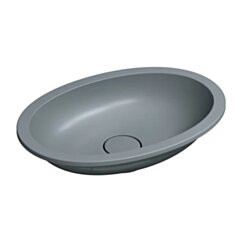 Omnires SHELL M+ umywalka podblatowa, 48 x 31 cm, ash grey mat SHELL480UPAG
