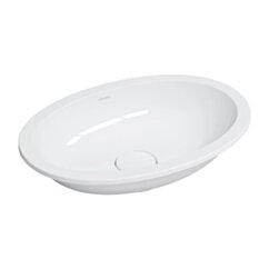 Omnires SHELL M+ umywalka podblatowa, 48 x 31 cm, biały połysk SHELL480UPBP
