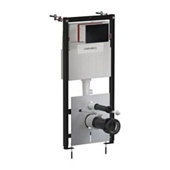 Omnires SET: STRONGFRAME stelaż podt. z ECO spłuk. + STEEL-R45 stal. przy. spł., czarny mat STFWCECO1R45-RBLM