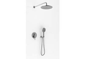 Kohlman zestaw prysznicowy z deszczownicą 25cm. QW210AGR25