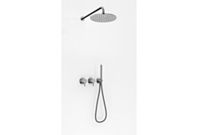Kohlman zestaw prysznicowy z deszczownicą 30cm i słuchawką. QW260AR30
