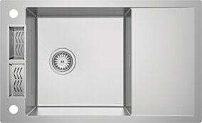 Deante Magnetic Zlewozmywak stalowy 1-komorowy z ociekaczem ZRM_0113