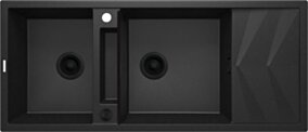 Deante Magnetic Zlewozmywak granitowy magnetyczny 2-komorowy z ociekaczem ZRM_G213
