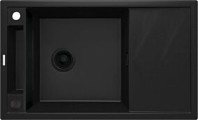 Deante Magnetic Zlewozmywak granitowy magnetyczny 1-komorowy z ociekaczem ZRM_N113