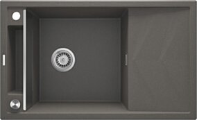 Deante Magnetic Zlewozmywak granitowy magnetyczny 1-komorowy z ociekaczem ZRM_T113