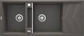 Deante Magnetic Zlewozmywak granitowy magnetyczny 2-komorowy z ociekaczem ZRM_T213