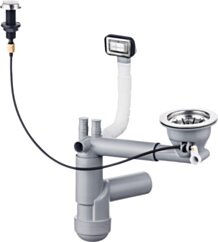 Deante Space-Saver Lux Syfon do zlewozmywaka granitowego 1-komorowego - Space-Saver ZXY_9911