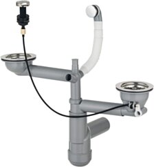 Deante Space-Saver Lux Syfon do zlewozmywaka granitowego 1.5- i 2-komorowego - Space-Saver ZXY_9918
