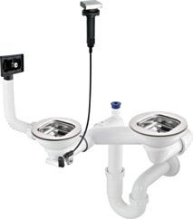 Deante  Syfon do zlewozmywaka stalowego 1.5- i 2-komorowego ZXY_9920