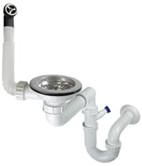 Deante  Syfon do zlewozmywaka 1-komorowego - Space-Saver ZXY_9949