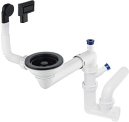 Deante Space-Saver Syfon do zlewozmywaka 1-komorowego - Space-Saver ZXY_N949