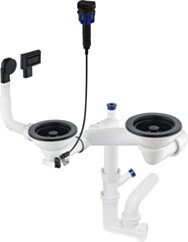 Deante Space-Saver Syfon do zlewozmywaka granitowego 1.5- i 2-komorowego - Space-Saver ZXY_N973