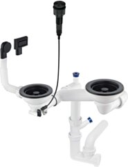 Deante Space-Saver Syfon do zlewozmywaka granitowego 1.5- i 2-komorowego - Space-Saver ZXY_N983