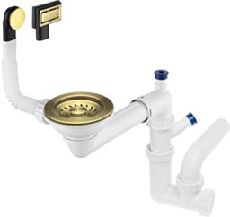Deante Space-Saver Syfon do zlewozmywaka 1-komorowego - Space-Saver ZXY_R949