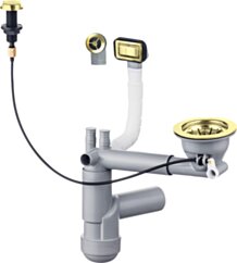 Deante Space-Saver Lux Syfon do zlewozmywaka granitowego 1-komorowego - Space-Saver ZXY_Z911
