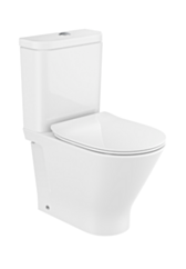 ROCA GAP ROUND Miska WC do kompaktu Rimless przyścienny supraglaze CR-A3420N7S00