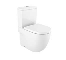 ROCA MERIDIAN Miska WC Rimless 60 cm, wersja przyścienna BTW, o/podwójny Supraglaze® CR-A34224LS00
