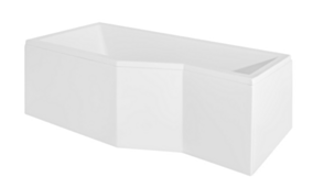 BESCO PMD Wanna INTEGRA  170x75 lewa+ parawan 2-skrzydłowy       BESCO BE-WAI-170-PL2