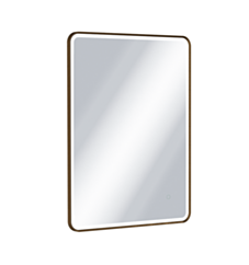 Excellent Corido lustro łazienkowe 80x60 cm prostokątne, oświetlenie LED mata grzewcza, miedziany szczotkowany DOEX.CO080.060.CB