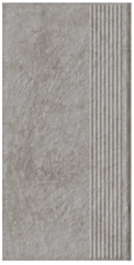 Paradyż Carrizo Grey Stopnica Prosta Struktura Mat 30x60 G1