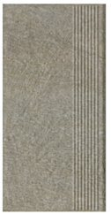 Paradyż Eremite Taupe Stopnica Prosta Struktura Mat 30x60 G1