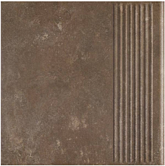 Paradyż Ilario Brown Stopnica Prosta 30x30 G1