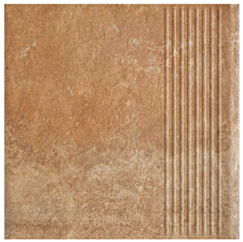 Paradyż Scandiano Rosso Stopnica Prosta 30x30 G1