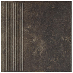 Paradyż Scandiano Brown Stopnica Prosta 30x30 G1