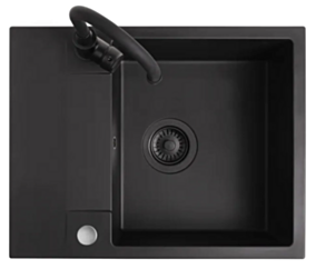 Kuchinox CASA zlew granitowy 44x56 cm + SYF + BATERIA, S48E713B