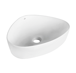 Laveo ASYMETRIC Umywalka nablatowa ceramiczna 51x41 cm VUA_6251