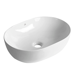Laveo LOMAMI Umywalka nablatowa ceramiczna 48,5x35 cm VUL_6248