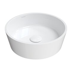 Omnires BARI M+ umywalka nablatowa, ø38 cm, biały połysk BARIUNBP