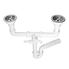 MCALPINE Syfon zlew.2-k+spust 2x3.5 SYF-HC7HC12-POL